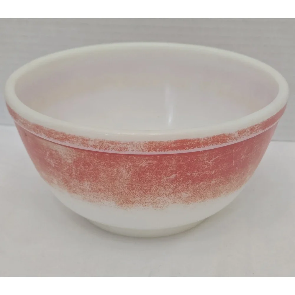 Pyrex Red #402 Vintage 1.5 Qt Mixing Nesting Bowl Rare B-13 Ovenware USA See Pic